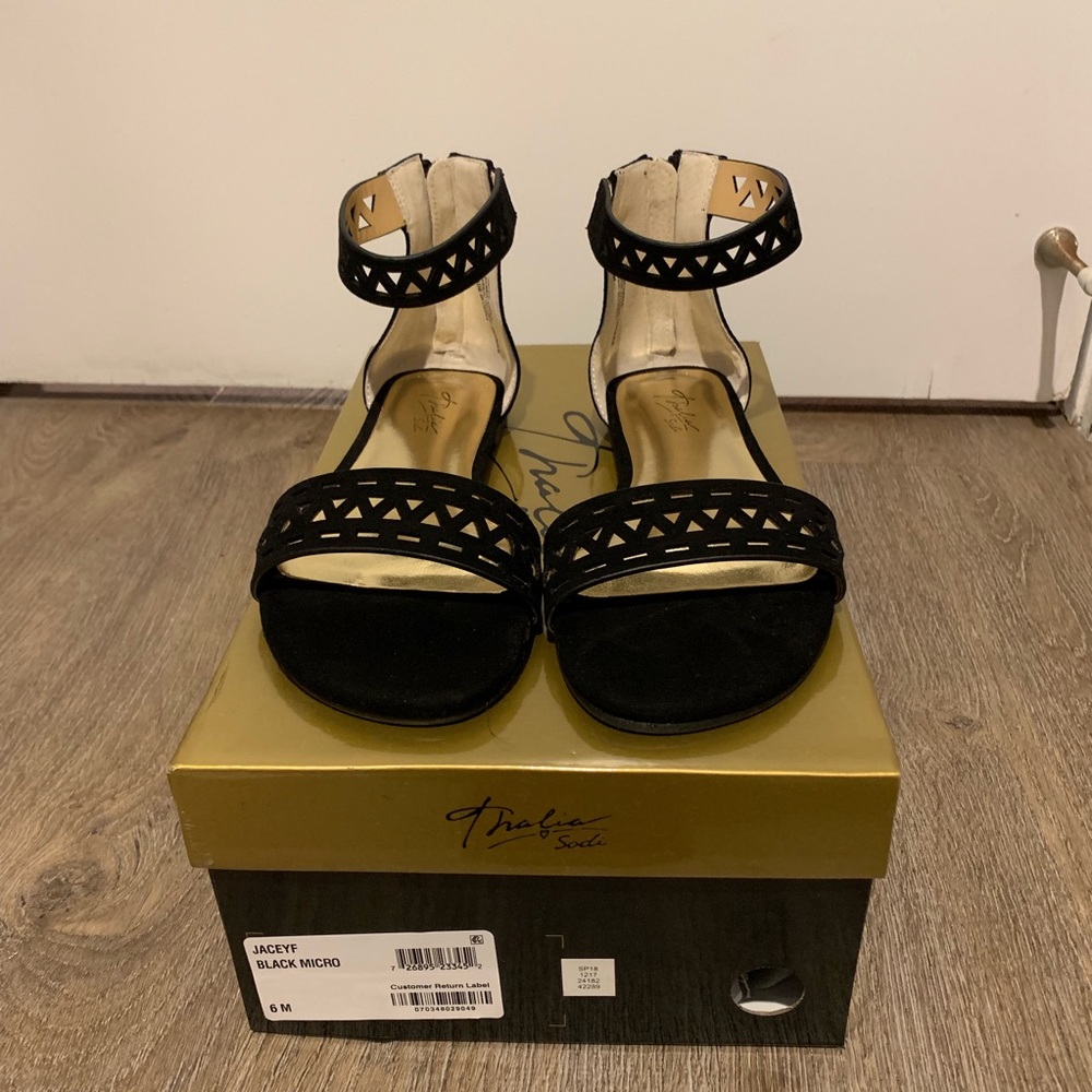 Black Gladiator Sandals NWT